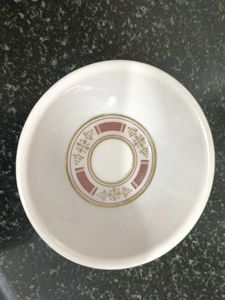 Set of 3 White Saucers