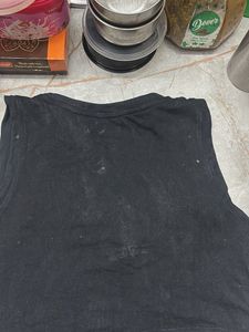 Roadster Black "Embrace Chaos" Crop Top