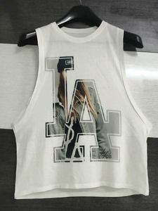 LA Graphic Muscle Tee and cargo pants