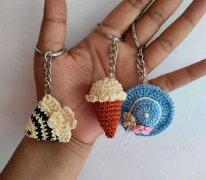 Handmade Crochet Keychain Set