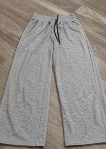 Grey Wide Leg Sweatpants