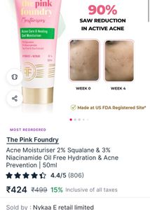 The pink foundry acne moisturiser