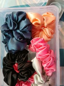 Satin Scrunchies Set 4