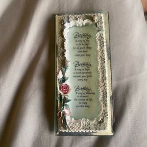 Vintage Birthday Poem Display