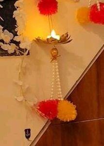 Marigold With Urli Diyas