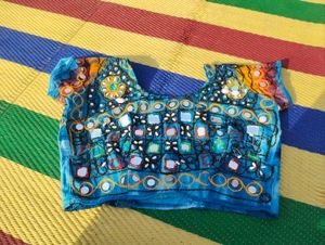 embroidery ghagra set with blouse