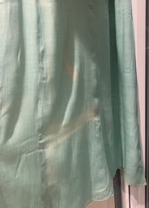 Lovely Sea Green Embroidery Dress