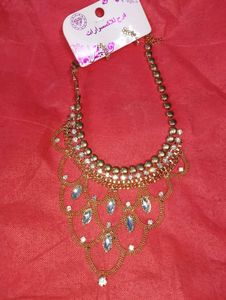 Party Wear Necklace With Earrings