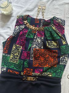 Chic Printed Sleeveless Dress