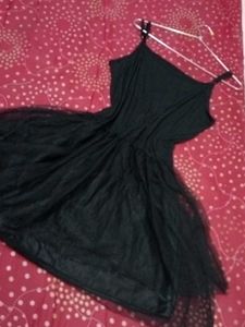 Elegant Black Tulle Dress