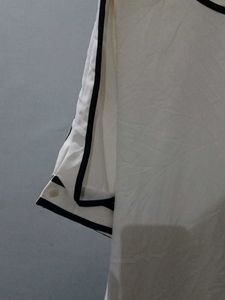 White Tunic with Black Trim