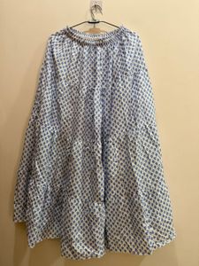 Bohemian Print Tiered Maxi Skirt
