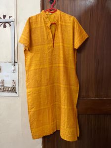 Yellow Coloured kurti