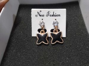 Chic Black Butterfly Earrings