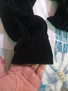 Black Velvet Off-Shoulder Top