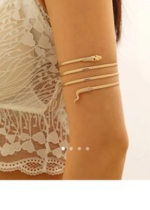 Unique Gold Snake Cuff Bracelet
