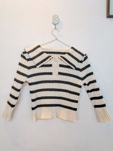 Girls striped pullover