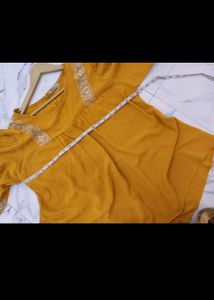 Mustard Yellow Tunic Top