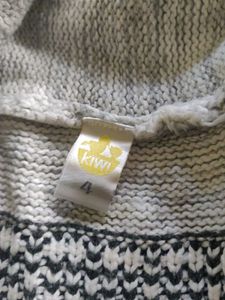 unisex Patterned Knit Cardigan for kidz