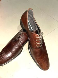 Men's Brown Leather Oxford Shoes