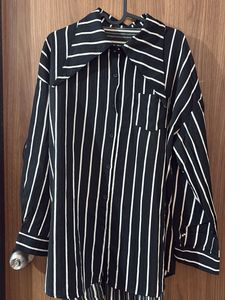 Chic Striped Button-Up Shirt