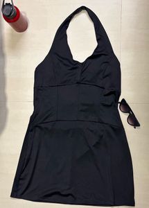 Classic Black Halter Neck Dress
