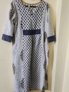 Printed A line  Cotton Kurti
