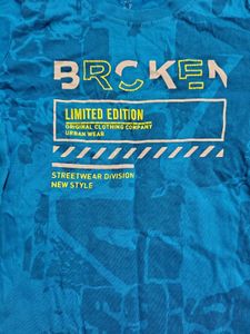 Yellow and blue Graphic T-Shirts set of 2