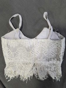 Lace Crop Top &amp; Skirt Set