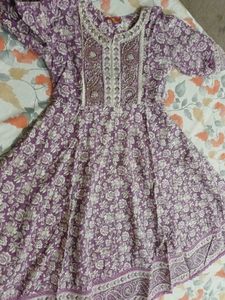 Beautiful Floral Print Kurta with frock