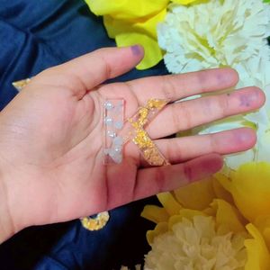 Resin Alphabet Keychain