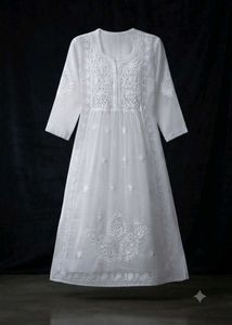 White Chikankari Kurta