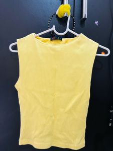Vibrant Yellow Sleeveless Top size S