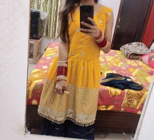 Yellow Embellished Dress