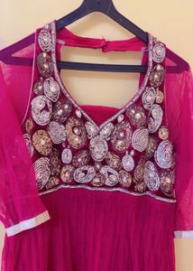SALE!!! Pink Anarkali Suit with Embellished