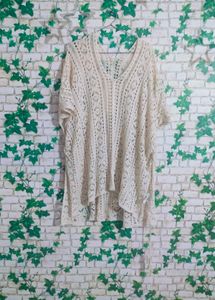 Cream Crochet Cover-Up