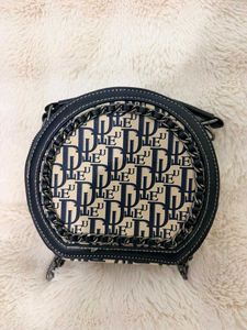 Chic Round Monogram Crossbody Bag