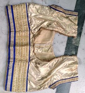 Royal Blue Embroidered Saree