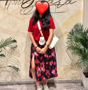 Stylish Floral Print Midi Skirt
