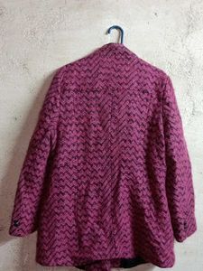 Chic Chevron Patterned Jacket