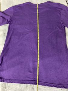 Imported Unisex Purple Graphic Tee