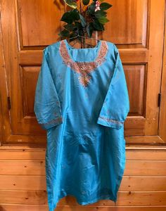 crepe kashmiri kurta set