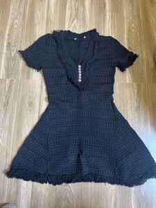 Korean Mini Black Dress