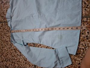 Striped Blue Shirt &amp; White