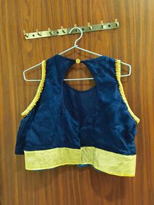 Elegant Blue Net Blouse