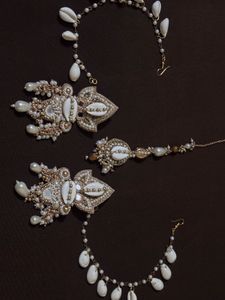 Boho Chic Shell &amp; Pearl Jewelry Set