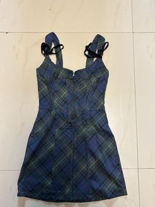 Tartan Plaid Corset Mini Dress🍓