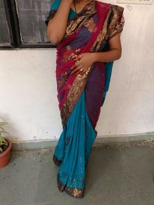 Stunning Embroidered Saree with blouse