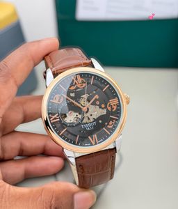 Premium Elegant Tissot Automatic Skeleton Watch
