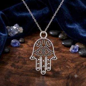Hamsa Hand Pendant Necklace